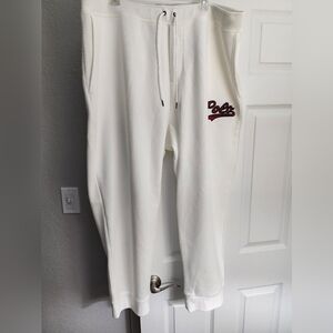 Ralph Lauren White Polo Sweatpants